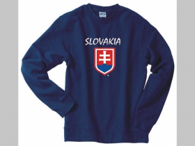 Slovakia - Slovensko , tmavomodrá mikina bez kapuce